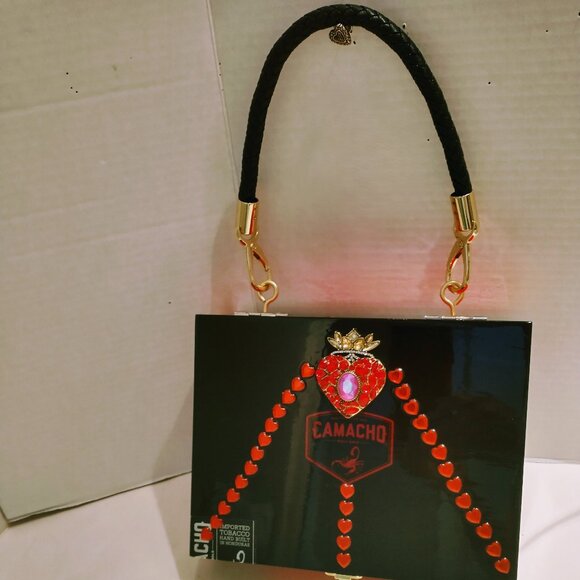 Original Suenos de Saundra Upcycled Extremely Rare Camacho Cigar Box, Purse - Picture 2 of 11